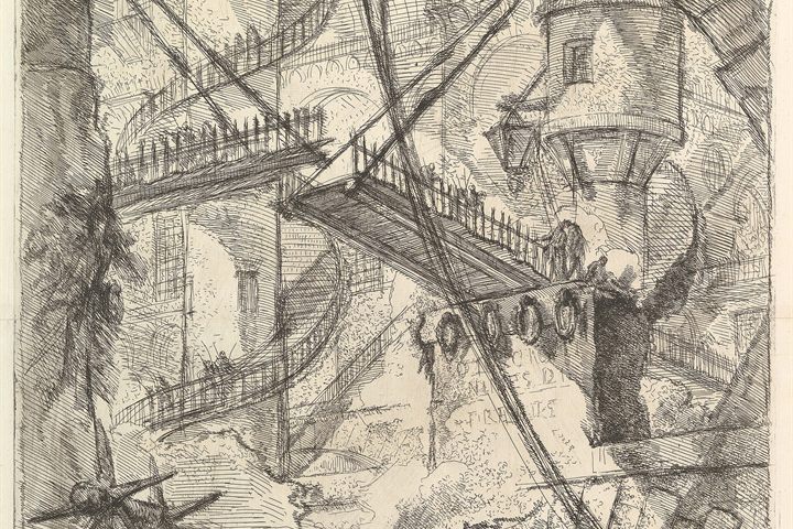 Giovanni Battista Piranesi, The Drawbridge, from Carceri d’invenzione, c. 1750
