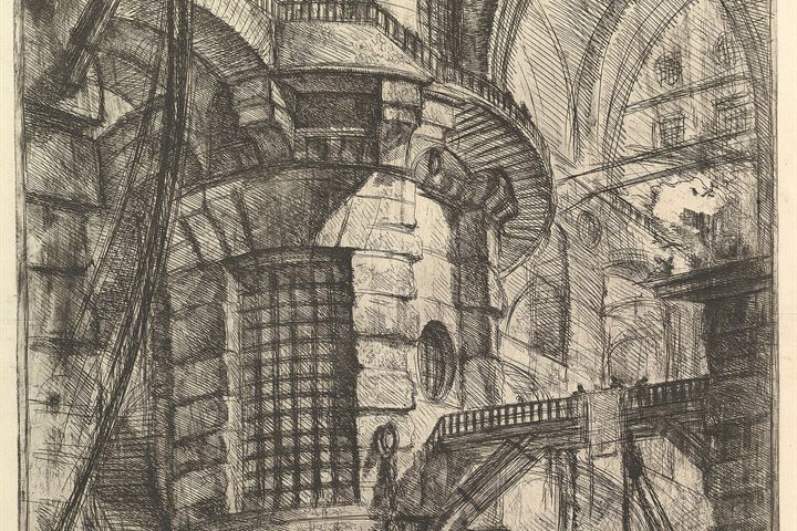 Giovanni Battista Piranesi, The Round Tower, from Carceri d’invenzione, c. 1750