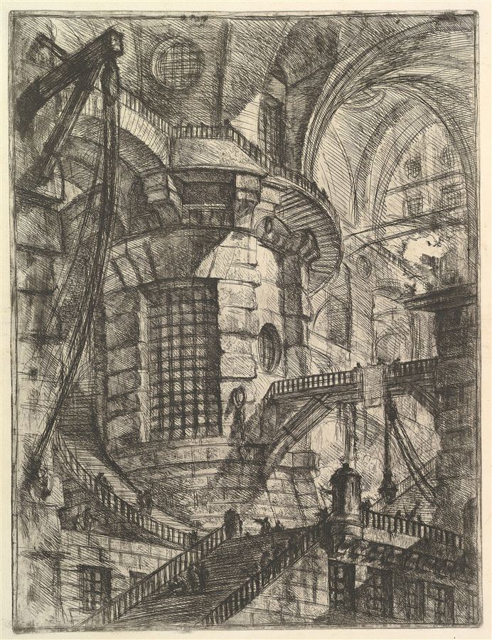 Giovanni Battista Piranesi, The Round Tower, from Carceri d’invenzione, c. 1750