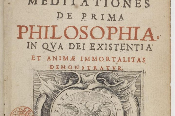 Descartes, Meditationes de prima philosophia, title page, 1641