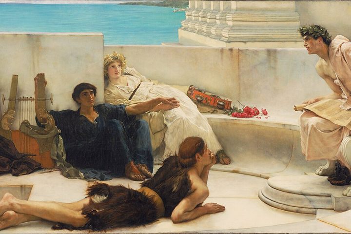 Lawrence Alma-Tadema, A Reading from Homer, 1885