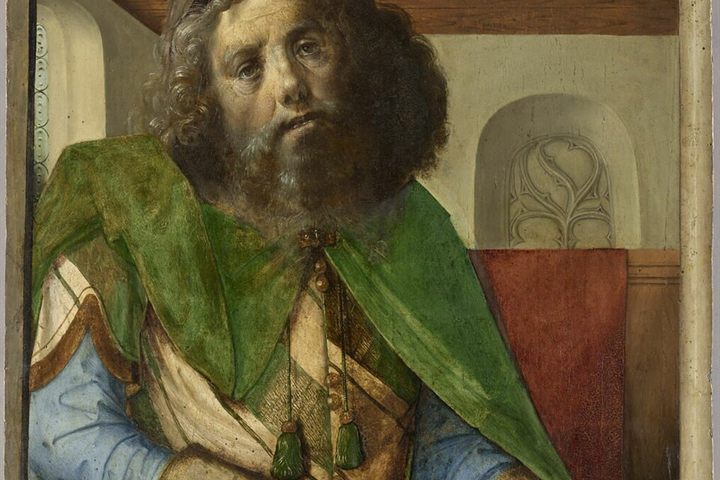 Justus van Gent and Pedro Berruguete, Plato, c. 1476