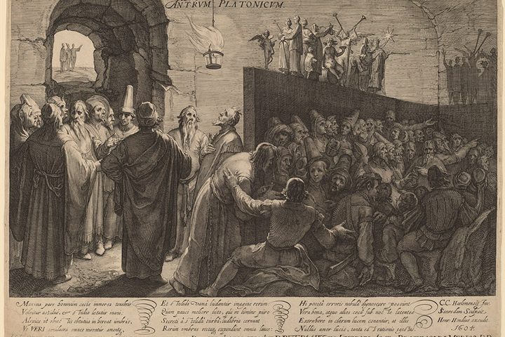 Jan Saenredam after Cornelis van Haarlem, Plato's Cave, 1604