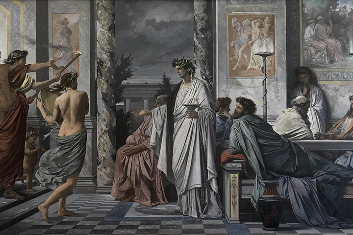 Anselm Feuerbach, Plato's Symposium, 1873