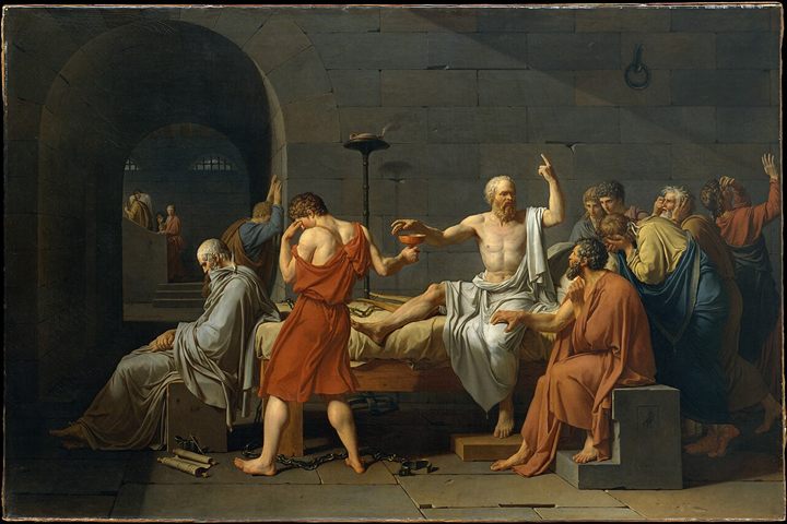 Jacques-Louis David, The Death of Socrates, 1787