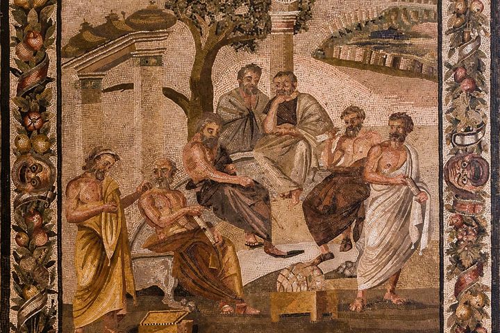 Plato's Academy, mosaic from Pompeii