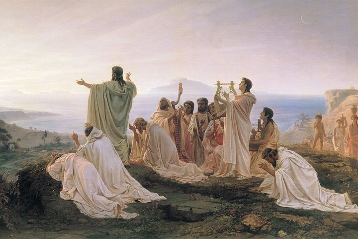 Fyodor Bronnikov, Hymn of the Pythagoreans to the Rising Sun, 1869