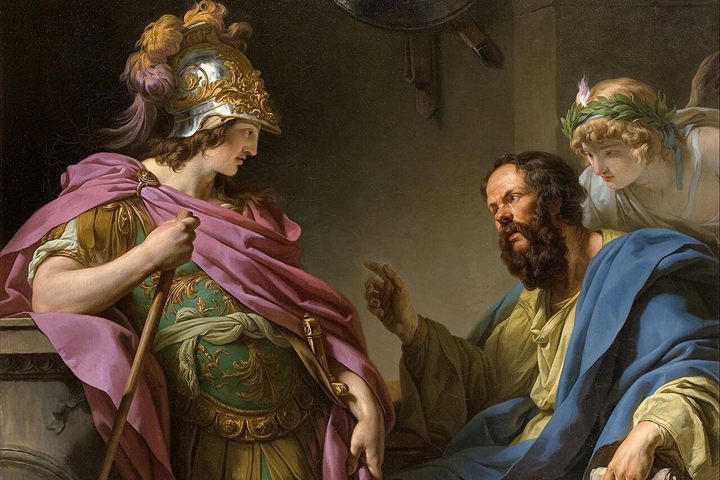 François-André Vincent, Alcibiades Being Taught by Socrates, 1776