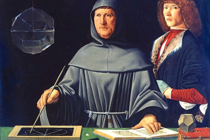 Attributed to Jacopo de’ Barbari, Portrait of Luca Pacioli, 1495