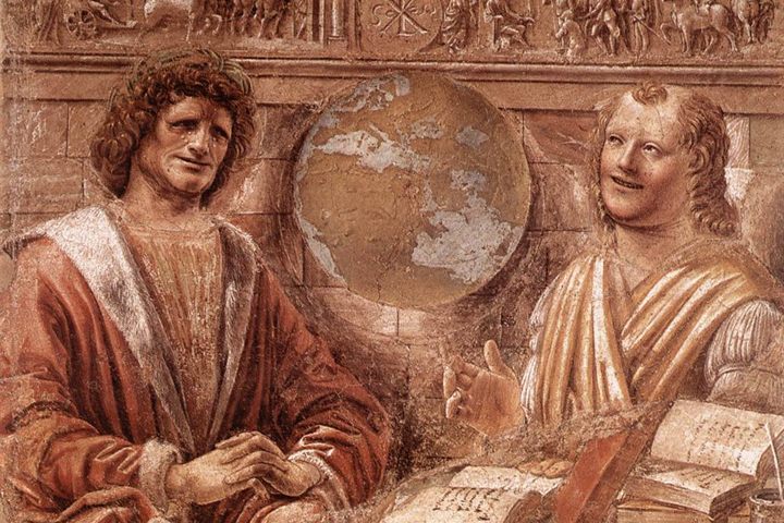 Donato Bramante, Heraclitus and Democritus, c. 1486