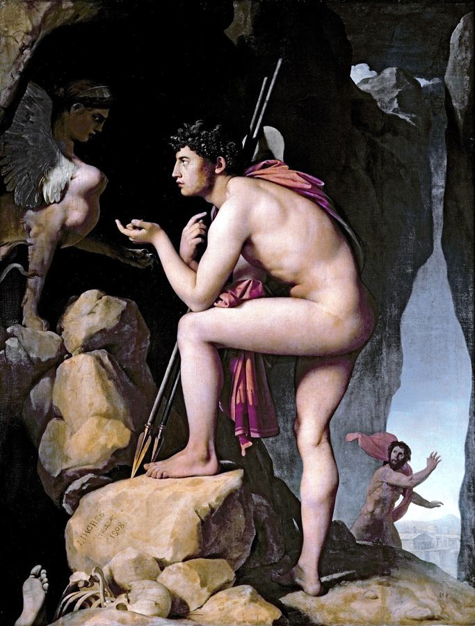 Jean-Auguste-Dominique Ingres, Oedipus and the Sphinx, 1808