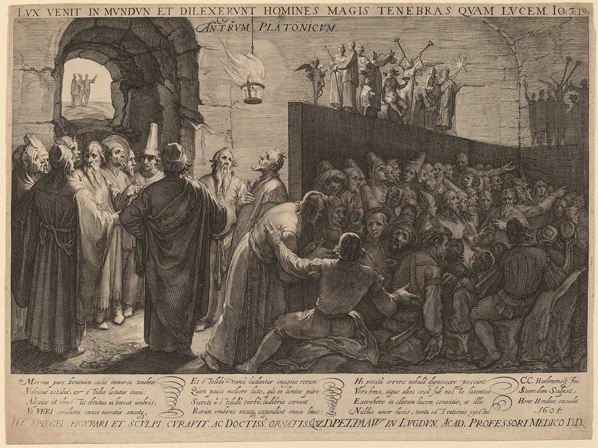 Jan Saenredam after Cornelis van Haarlem, Plato's Cave, 1604