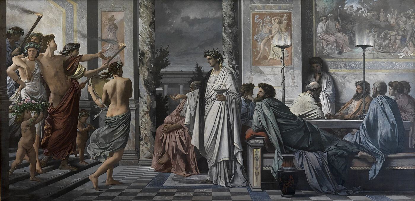 Anselm Feuerbach, Plato's Symposium, 1873