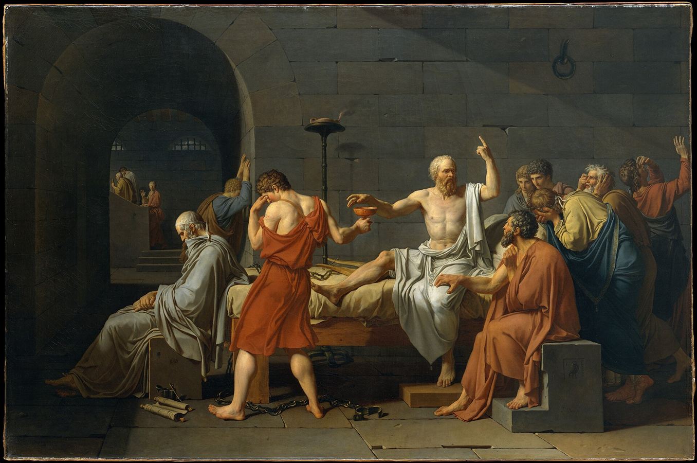 Jacques-Louis David, The Death of Socrates, 1787