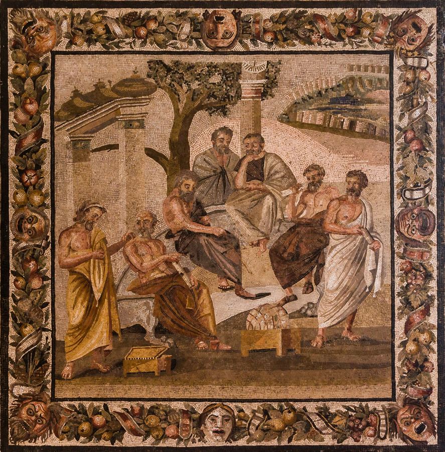 Plato's Academy, mosaic from Pompeii