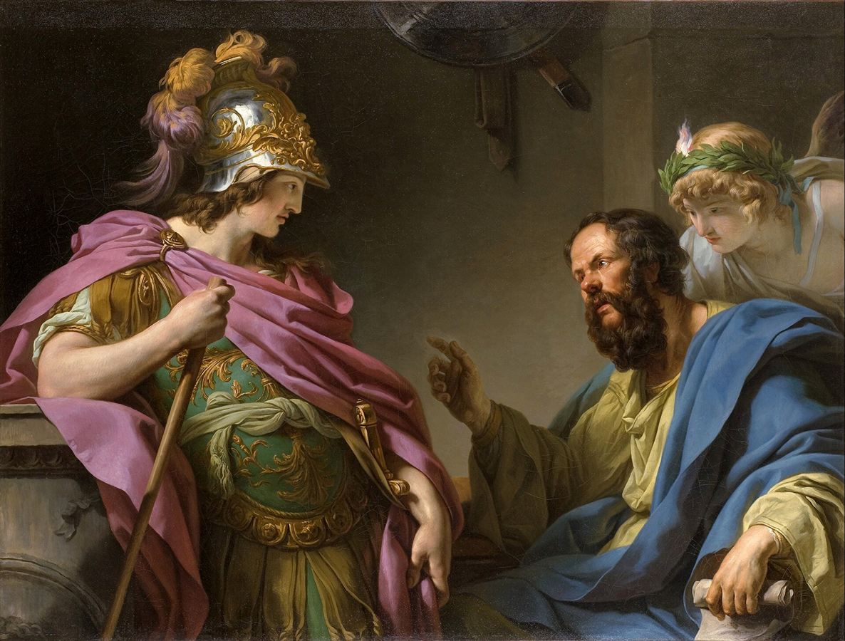 François-André Vincent, Alcibiades Being Taught by Socrates, 1776