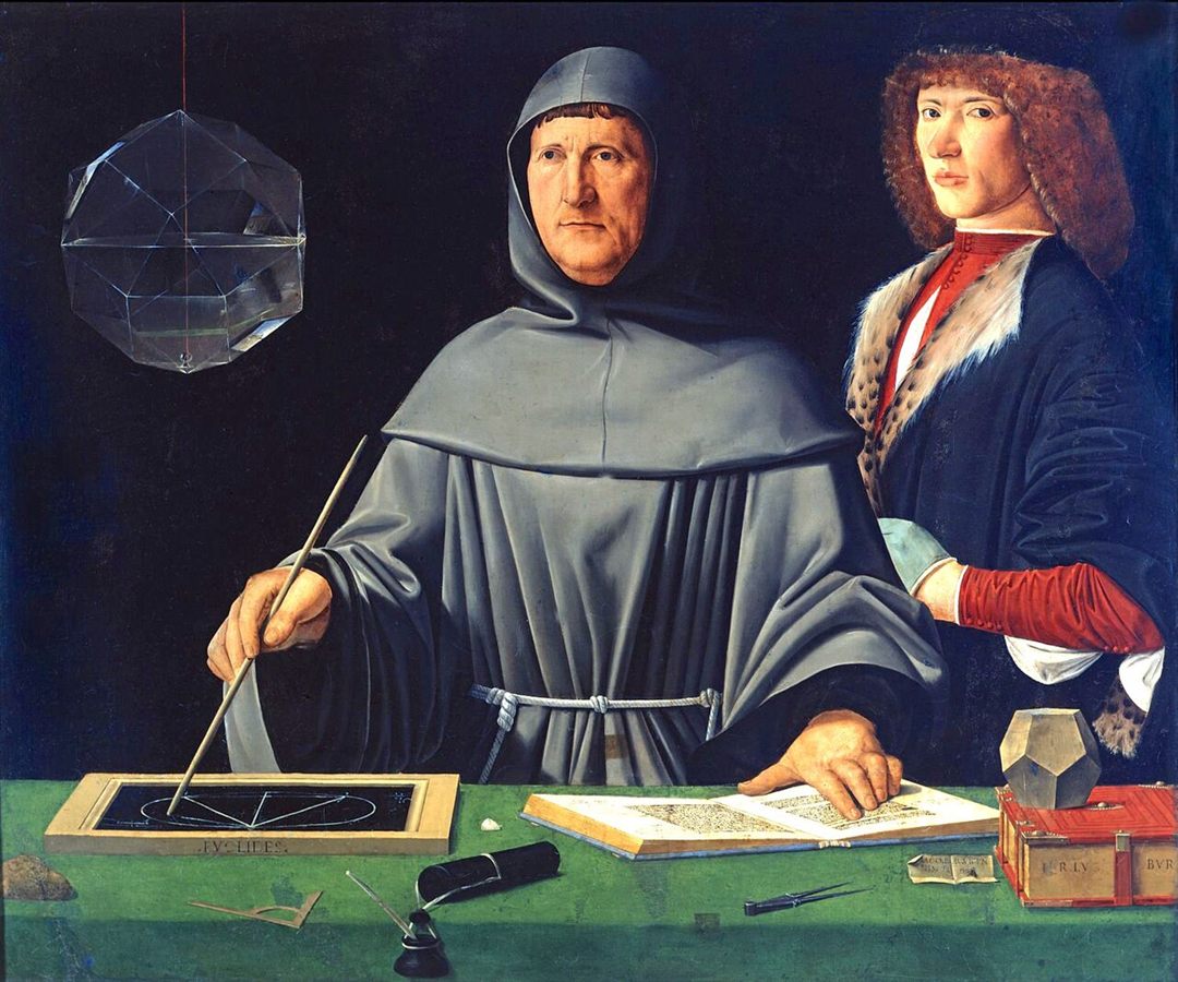 Attributed to Jacopo de’ Barbari, Portrait of Luca Pacioli, 1495