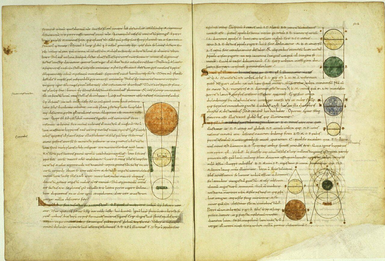 Plato’s Timaeus in the Latin of Calcidius, with its planetary diagrams, manuscript of the first half of the 10th century
